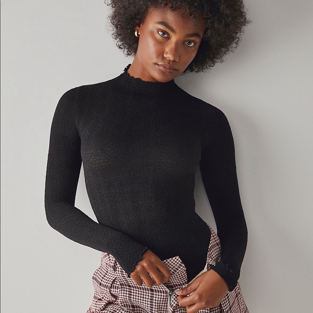 Free People Bodysuit in Black XS